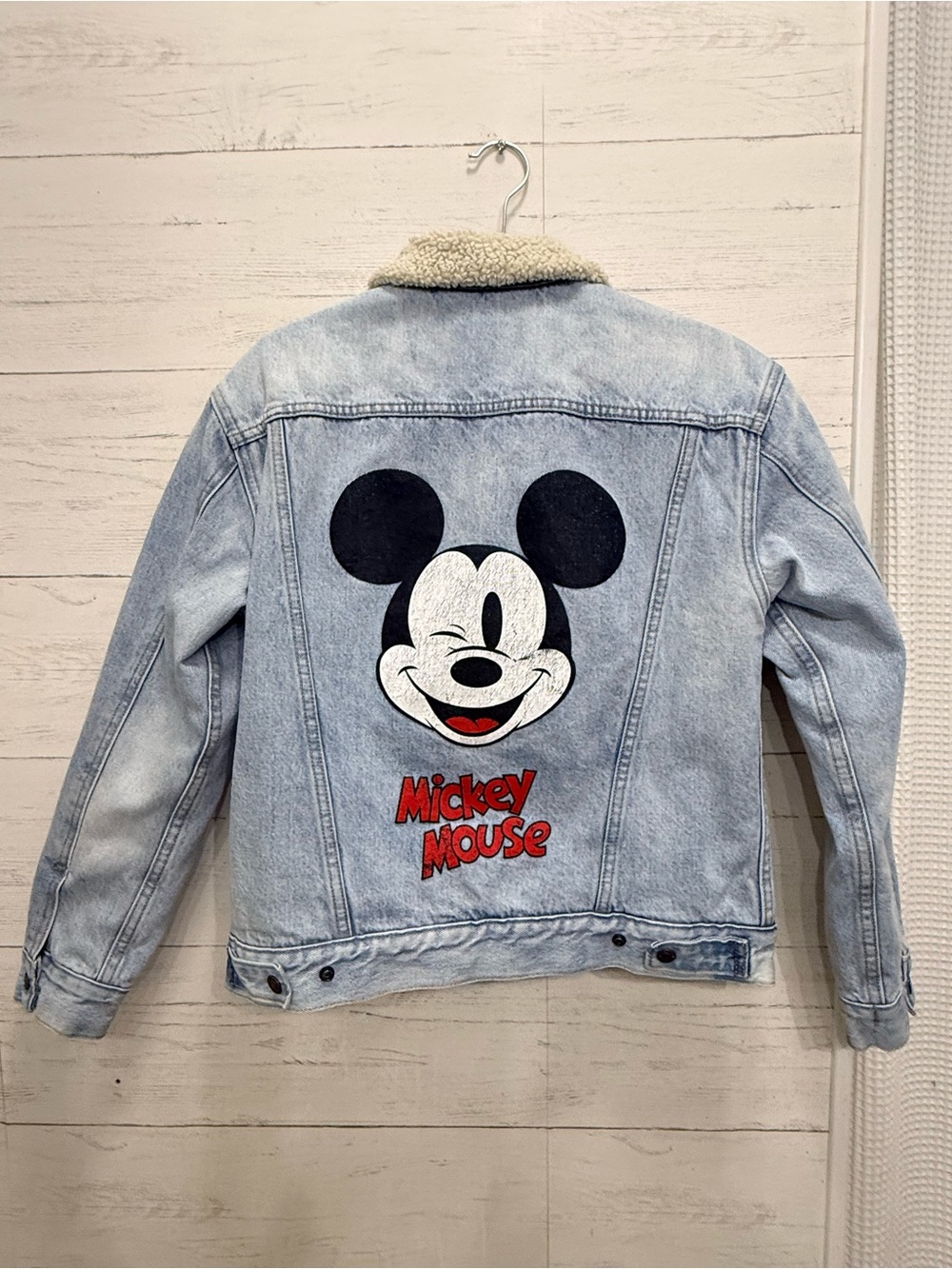 Levi’s x Disney Mickey Mouse Sherpa Denim Jacket – Size Small